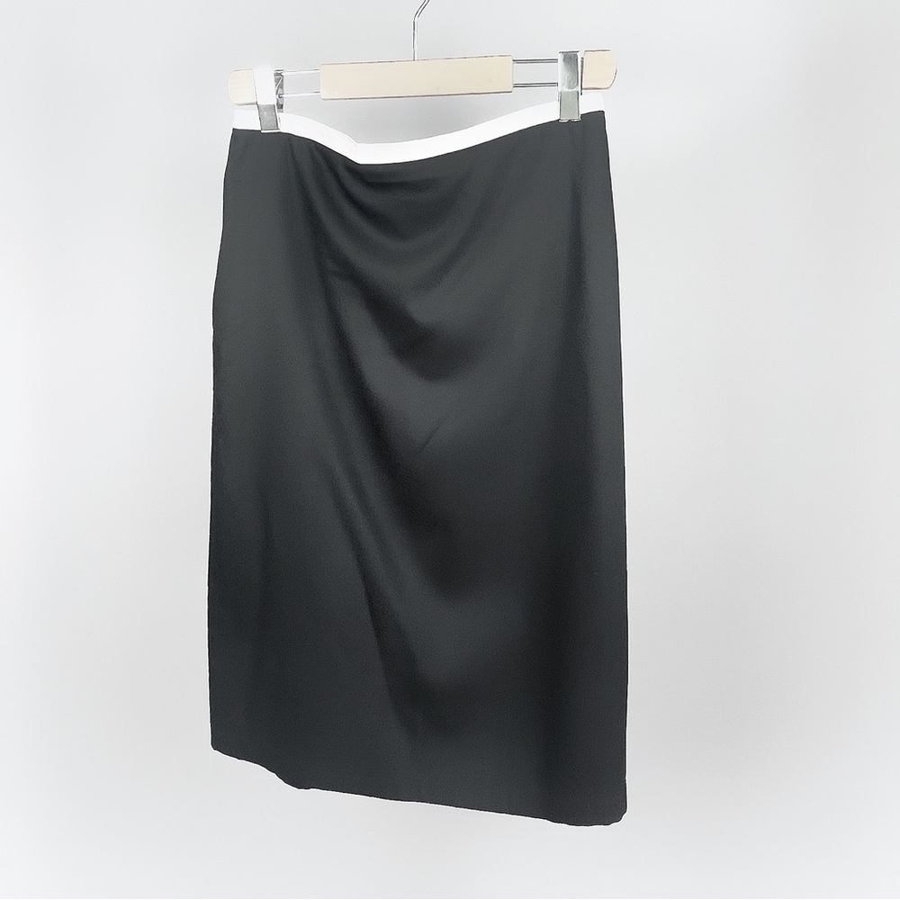 Emporio Armani black midi pencil dress skirts. Size small.